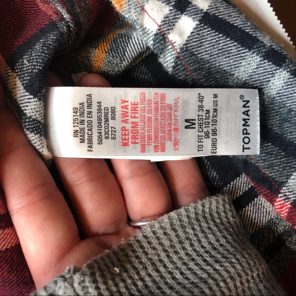 TOPMAN Plaid Button Up - Picture 3 of 7